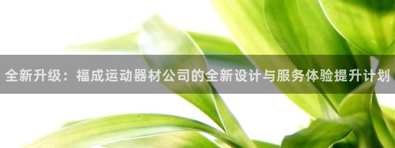 意昂体育4联系电话:全新升级:福成运动器材公司的全新设计与服
